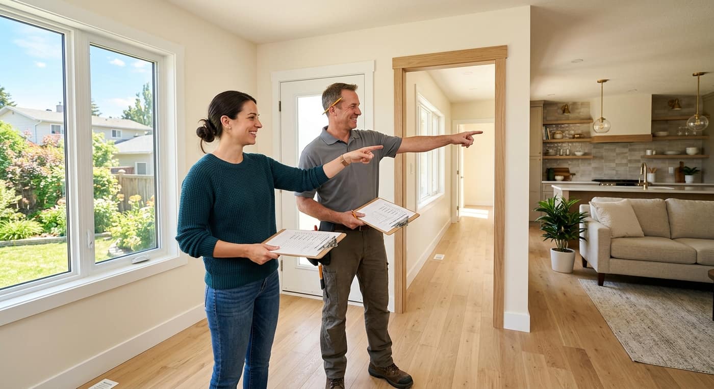 Final project walkthrough and lien release sign-off before final construction payment